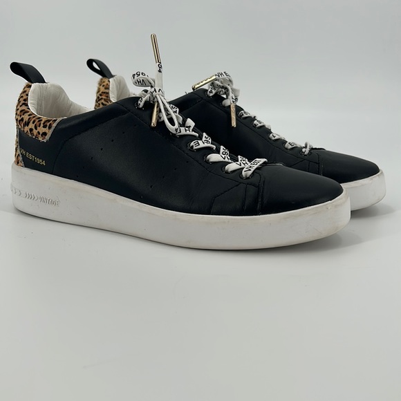 Vintage Havana Shoes - Vintage Havana | Zelda Black, White & Leopard Print Sneakers